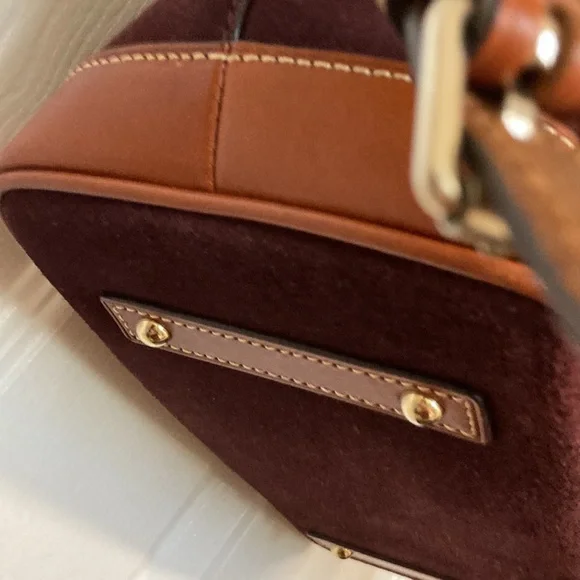 Suede Burgundy and Brown Dooney and Bourke - Picture 6 of 10